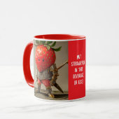 Erdbeer Krieger Tasse (Vorderseite Links)