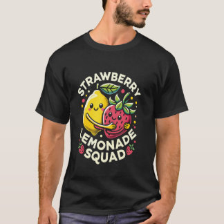 Erdbeer-Limonade-Trupp Süßes Kawaii-Design T-Shirt