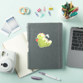 Erdbeer-Matcha-Dinosaur Aufkleber (iPad Hülle)