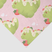 Erdbeer-Matcha-Dinosaurier  Seidenpapier (Ausschnitt)