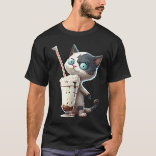 Erdbeer-Milchshake-Katze 1 T-Shirt