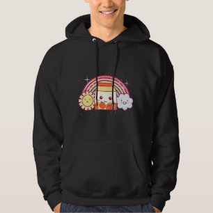 Erdbeer-Milchshake Kawaii Anime Regenbogen-Milchsh Hoodie