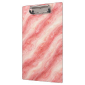 Erdbeer-Milchshake-Marmor-Textur Klemmbrett (Links)