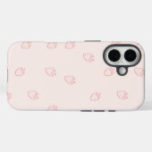 Erdbeer-Minimalismus Case-Mate iPhone Hülle (Rückseite (Horizontal))