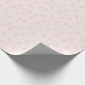 Erdbeer-Minimalismus Geschenkpapier (Ecke)