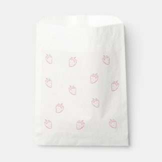 Erdbeer-Minimalismus Geschenktütchen