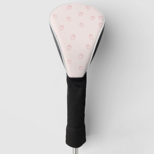 Erdbeer-Minimalismus Golf Headcover (Vorderseite)