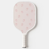 Erdbeer-Minimalismus Pickleball Schläger (Rückseite)