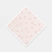 Erdbeer-Minimalismus Serviette (Ecke)
