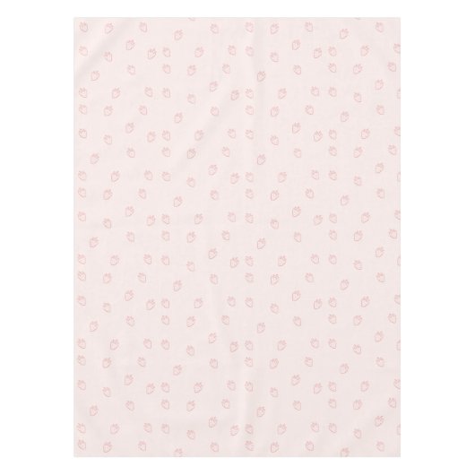 Erdbeer-Minimalismus Tischdecke (Vorderseite)