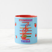 ERDBEER-MUSIKNOTE-ENTWORFENE TASSE (Zentrum)
