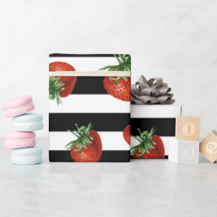 Erdbeer-Muster-Baby-Party  Geschenkpapier