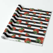 Erdbeer-Muster-Baby-Party  Geschenkpapier (Ungerollt)