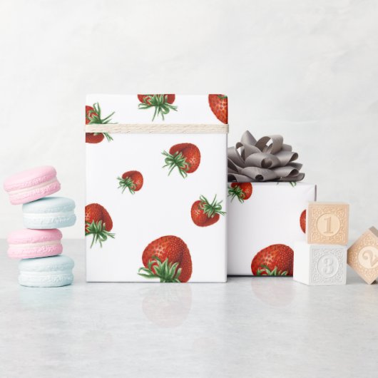 Erdbeer-Muster-Baby-Party Geschenkpapier (Babyparty)