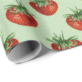 Erdbeer-Muster-Baby-Party Geschenkpapier (Rolleneckpunkt)