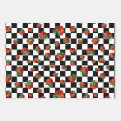 Erdbeer-Muster-Baby-Shower  Geschenkpapier Set (Vorderseite)