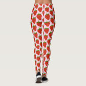 Erdbeer-Muster Damen Leggings (Rückseite)