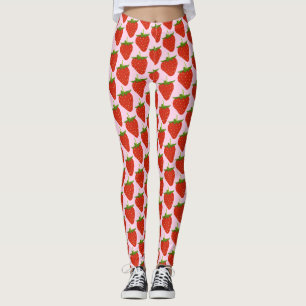 Erdbeer-Muster Damen Leggings
