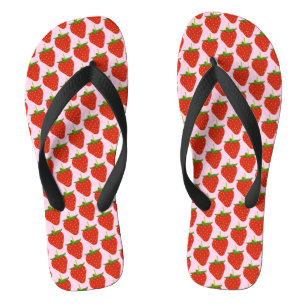 Erdbeer Muster Flip Flops Badesandalen