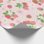 Erdbeer-Muster Geschenkpapier (Ecke)