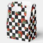 Erdbeer-Muster Geschenkschachtel (Geöffnet)