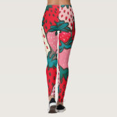Erdbeer-Muster Leggings (Rückseite)