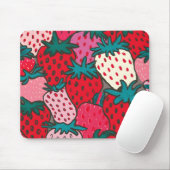 Erdbeer-Muster Mousepad (Mit Mouse)