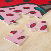 Erdbeer-Muster Puzzle (Seite)