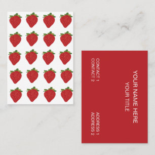 Erdbeer-Obsthöfe Erdbeeren Visitenkarte