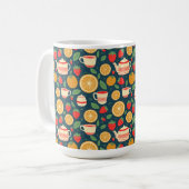 Erdbeer-Orangen-Tea-Time Kaffeetasse (Vorderseite Links)