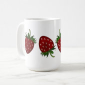 Erdbeer-Panel Kaffeetasse (Vorderseite Links)