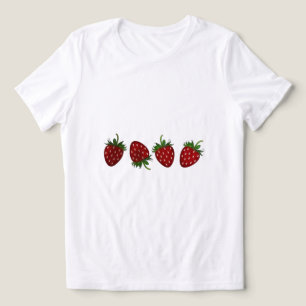 Erdbeer-Panel Tri-Blend Shirt