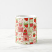 Erdbeer-Patchwork-Picknick (4) Kaffeetasse (Mittel)
