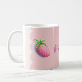 Erdbeer-Rosa Cottagecore Weiblich Feminine Kaffeetasse