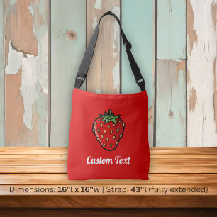 Erdbeer-Symbol-Schultertasche Tragetaschen Mit Langen Trägern