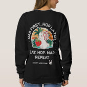 Erdbeer-Traum-Hase Sweatshirt (Rückseite)