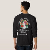 Erdbeer-Traum-Hase Sweatshirt (Schwarz voll)