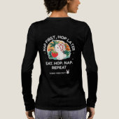 Erdbeer-Traum-Hase Tri-Blend Shirt (Rückseite)