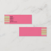 Erdbeer-u. Kiwi-Visitenkarte Mini Visitenkarte (Vorne/Hinten)