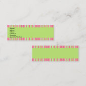 Erdbeer-u. Kiwi-Visitenkarte Mini Visitenkarte (Vorne/Hinten)