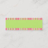 Erdbeer-u. Kiwi-Visitenkarte Mini Visitenkarte (Rückseite)