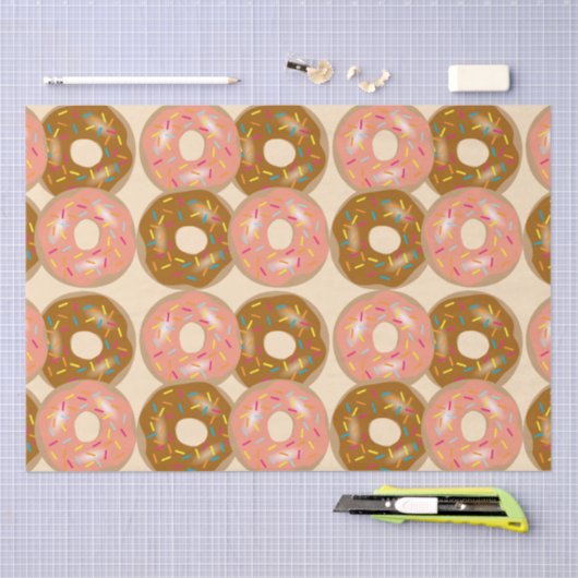 Erdbeer-u. Schokoladen-mattierte Schaumgummiringe Seidenpapier (Handwerk)