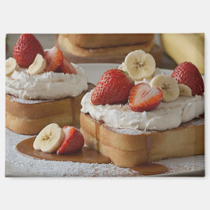 Erdbeer- und Bananen- French Toast Magnet