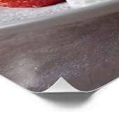 Erdbeer- und Bananenpfannkuchen Poster (Ecke)