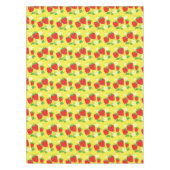 Erdbeer- und Blumen-Gelb-Muster Tischdecke (Vorderseite)