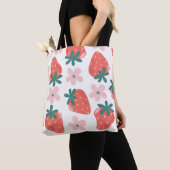 Erdbeer- und Blumenmuster Tasche (Von Nahem)