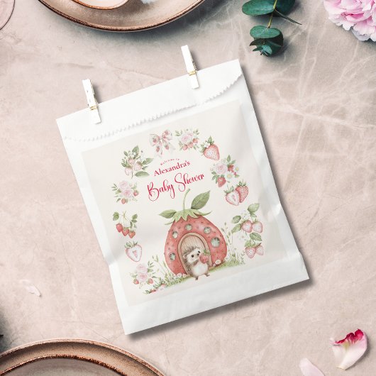 Erdbeer-Wald-Baby-Party Geschenktütchen