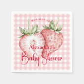Erdbeer-Wald-Baby-Party Serviette (Vorderseite)