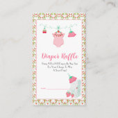 ErdbeerBaby Outfit mit Pattern Baby Dusche Begleitkarte (Vorderseite)