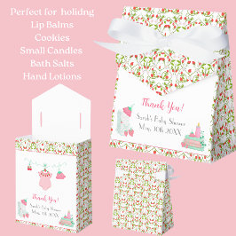 ErdbeerBaby Outfit mit Pattern Baby Dusche Geschenkschachtel